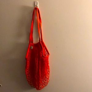 Sewn  in Normandy France 🇫🇷 red produce bag by filt